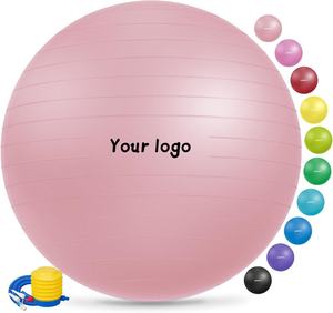 كرة تمارين يوغا ولياقة بدنية وولادة مقاومة للانفجار والانزلاق مع مضخة سريعة، سعة 2000 رطل، ألوان وأحجام متعددة - Product Image 2