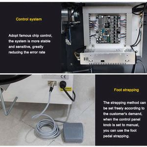 Machine de cerclage manuelle pour carton et plastique PP, semi-automatique, motorisée, à table haute, pour usage commercial - Product Image 2