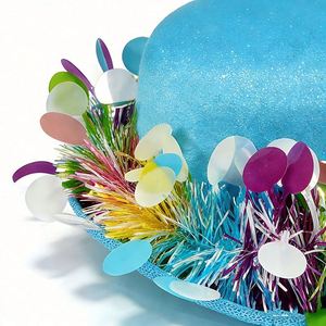 Custom Kids <b>Easter</b> Party Hat New White Short Round <b>Top</b> Bulk Spring Celebration Supplies Polyester Silk Screen Printed - Product Image 5