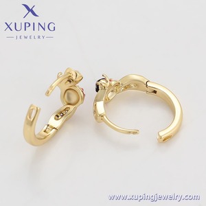 X001117955 <span class=keywords><strong>Orecchini</strong></span> a cerchio XUPING a forma di <span class=keywords><strong>coccinella</strong></span>, placcati oro 14K, con zirconi scintillanti, per uso quotidiano - Prezzo di fabbrica - Product Image 6