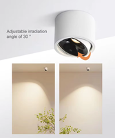 Spot LED COB à angle réglable, super lumineux, 5W 7W 9W 12W 15W, petit plafonnier à montage en surface, éclairage intérieur
