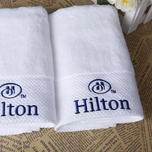 CFL酒店客房必需品自有工厂定制标志2022酒店新产品希尔顿纯棉浴巾套装