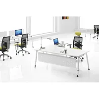 Bureau Meuble design Blanc Moderne Exécutif Bureau Gestionnaire Table En Forme De L