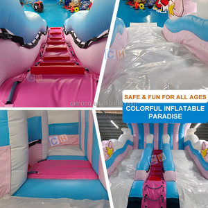 Tobogán Acuático Inflable para Gatos, Tobogán Acuático Doble Resistente para Niños con Piscina para Niños y Adultos - Product Image 4