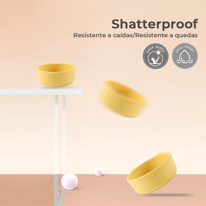 Bol en silicone de qualité alimentaire sans BPA pour <span class=keywords><strong>bébé</strong></span>, ensembles de vaisselle pour enfants avec assiettes pour l'alimentation en extérieur, conçu pour les enfants - Product Image 4