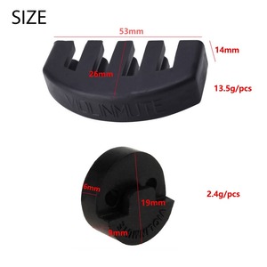 4 pièces en caoutchouc violon muet violon silencieux ensemble de quatre pièces 2 pièces style griffe et 2 pièces <span class=keywords><strong>tourte</strong></span> ronde pour la pratique - Product Image 2