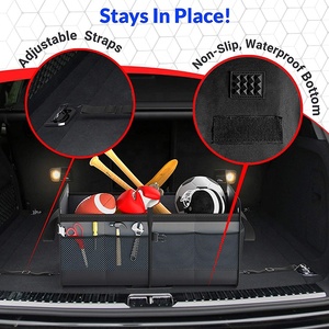Organizador portátil de poliéster para <span class=keywords><strong>maletero</strong></span> de <span class=keywords><strong>coche</strong></span>, <span class=keywords><strong>caja</strong></span> de almacenamiento y contenedores, estantes de garaje - Product Image 4
