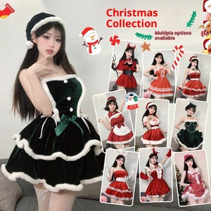 HESPER Nuevo Disfraz Sexy de Gato Navideño Japonés Coreano, Lindo Traje de Navidad, Vestido de Poliéster Dulce con Tirantes para Año Nuevo - Product Image 2