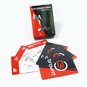 Jeu de cartes d'exercices de posture personnalisé avec boîte et livret, cartes en papier sportives imprimées en usine pour adultes - Product Image 2