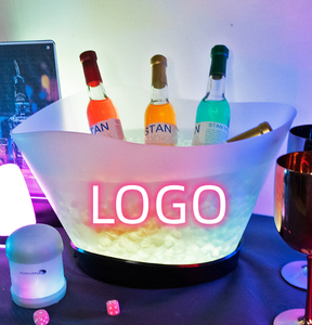 Hoge Kwaliteit 12l Rgb Led Light-Up Plastic Ijsemmer Oplaadbare Wodka En Drank Relatiegeschenk Voor Feesten - Product Image 3