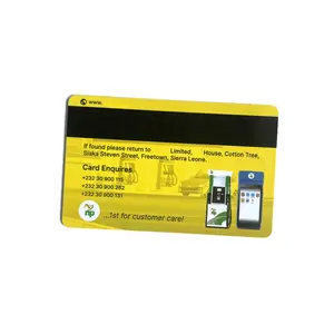 CMYK CR80 Kredi Kartı Boyutu Yerleşimi Kabartma Numarası Plastik PVC Manyetik Şeritli Kart Imza Paneli Kartı