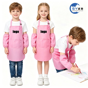 <span class=keywords><strong>Delantal</strong></span> de Cocina y Gorro de Chef <span class=keywords><strong>para</strong></span> Niños, Ajustable, Multicolor, de Poliéster, con Bolsillo, con Logotipo <span class=keywords><strong>Personalizado</strong></span>, Precio de Fábrica - Product Image 1
