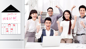 Gráfico Nevera A4 Imán plegable magnético Memo Tablero de escritura para niños Tablero de borrado en seco Hoja de borrador de pizarra blanca - Product Image 3