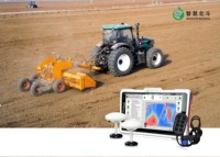 Système de nivellement de terrain GPS WISDOM BEIDOU à double contrôle par signal satellite haute précision, deux antennes IP67 pour l'agriculture