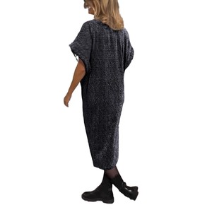 Vestido Midi Brillante con Cuello en V, Casual, <span class=keywords><strong>para</strong></span> Mujer, Primavera-Verano - Product Image 5