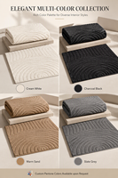 Tapis moderne en polyester à poils longs tuftés sur mesure, écologique, doux et confortable, adapté aux animaux domestiques, pour chevet, maison et voiture