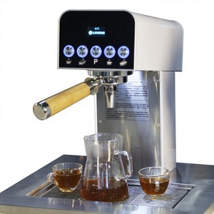 Machine à café expresso semi-automatique professionnelle / <span class=keywords><strong>200</strong></span> tasses/heure, 1 groupe, machine commerciale électrique, chaudière multiple 3,5 L, économe en énergie - Product Image 1