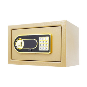 Caja fuerte electrónica Wanjiabao 20EB de 20 cm, acero Q235, para el hogar, oficina u hotel, con teclado digital y función de alarma. - Product Image 1