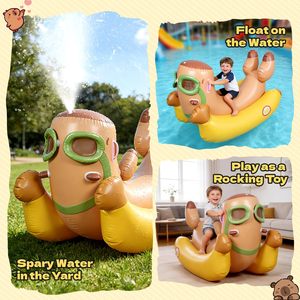 Wholesale 72 Inch <b>Inflatable</b> Swimming <b>Pool</b> Float with Sprinkler 3 in 1 Large <b>Pool</b> Raft Water Toy <b>for</b> Kids Yard Outdoor - Product Image 3
