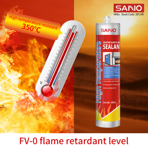 Sellador de Silicona SANVO Rojo RTV para Juntas, Sellador de Alta Temperatura para Radiadores, Sellador de Silicona Ignífugo para Motores - Product Image 2