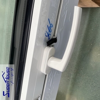 Ventanas de Aluminio con Rotura de Puente Térmico Superhouse, Certificadas AS2047, para Cocina y Bar en Casa, Ventana Abatible de Aluminio Blanca