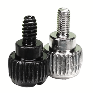 Vis à molette moletées, vis de serrage manuel pour <span class=keywords><strong>châssis</strong></span> d'ordinateur, en acier au carbone nickelé/fini noir - Product Image 5