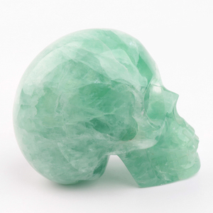 Crânes en quartz naturel transparent de 2 pouces, améthyste, crânes en cristal d'améthyste sculptés à la main - Product Image 5