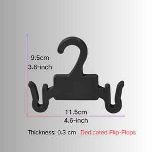 Piccolo organizzatore di abbigliamento in plastica salvaspazio sandali con infradito - Product Image 4