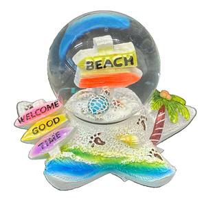 <strong>Wholesale</strong> Handmade Carved Resin Craft Souvenir <strong>Snow</strong> <strong>Globe</strong> Resin Dolphin Sea Turtle Palm Tree Starfish Crystal Resin Water <strong>Globe</strong> - Product Image 4