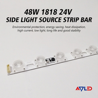 Barre lumineuse LED 48W à angle de faisceau étroit, 18 LED SMD1818, éclairage de bord, étanche IP67, garantie 5 ans pour les boîtes lumineuses publicitaires