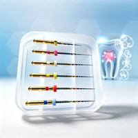 Limes rotatives endodontiques NiTi Wave One pour rétraitement de canal radiculaire, haute flexibilité, électriques, 19-31mm