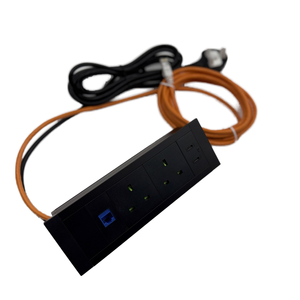 LEGA Industrial Desktop Power Strip Hidden Cat6A Puerto DE DATOS USB UK Toma de corriente 20W 2 Salidas de CA 3M Longitud del cable 13A Nominal - Product Image 3