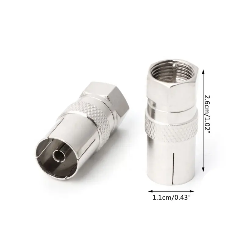 Waterproof Coaxial Connector Compression F Type Connector RG6