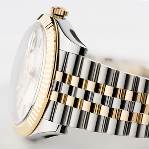 Reloj Automático Redondo de Acero Inoxidable para Mujer MIGE con Detalles de Diamantes, Visualización de Fecha Analógica, Elegante Reloj de Pulsera - Product Image 6
