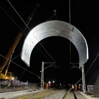 Tuyau en acier galvanisé ondulé pour culvert routier