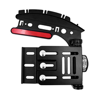 Support de plaque d'immatriculation latéral pliable télescopique à LED pour moto Harley Sportster XL 1200 883 48 Super Low 2004-2021