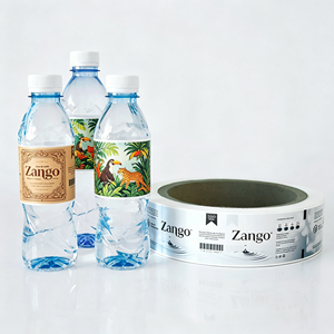 Etiquetas personalizadas para productos de bebidas; etiquetas autoadhesivas para botellas de agua; impresión de etiquetas para botellas - Product Image 6