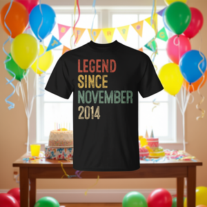 Camiseta de cumpleaños Legend Since November 2014 para niño o niña de 11 años - Product Image 3
