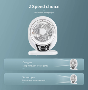Ventilateur solaire rechargeable authentique à refroidissement par air, ventilateur sur pied extérieur, ventilateur solaire mécanique - Prix - Product Image 1