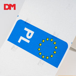 Placa de matrícula para coche de estilo europeo, placa de matrícula en blanco de 520X110 Mm, con logotipo E, venta al por mayor, DM8200G - Product Image 2