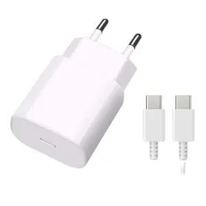 2024 Fast Charger Original 25W 2pin QC 3.0 EU US Plug Charger Phone Adapter for Android iphone