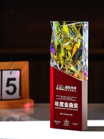 Trophées en cristal personnalisés Hyper Crafts, vente en gros d'usine, design élégant, plaques vierges en acrylique, blocs en bois, récompenses artisanales de qualité