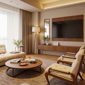 Modern Medieval Style Wooden Home Furniture TV Cabinet Coffee Table <b>Dining</b> Table and <b>Chair</b> <b>Set</b> for Whole House Customization - Product Image 1