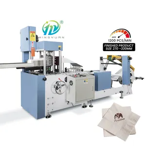 5KW Drawing fold facial tissue paper making machine price 1200piece/min