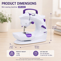 Máquina de Coser Doméstica UFR-403 para el Hogar, con Motor de Ahorro de Energía y Controles Convenientes para el Desarrollo de Nuevos Productos
