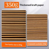 Carpeta de Archivos de Gran Capacidad, Diseño Horizontal, Fabricada con Papel Kraft Grueso, Tamaño A4, para Documentos de Oficina