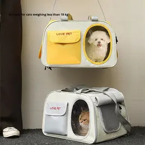 牛津猫和小型犬便携式轻便大容量抗压防光单肩宠物背包 - Product Image 4