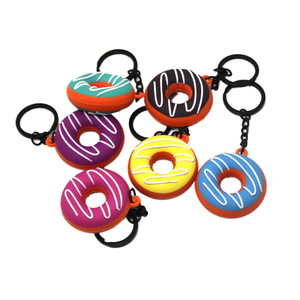Llavero de PVC personalizado 3D, ecológico y duradero, con diseño de donut de dibujos animados en relieve, colgante para bolso, regalo de cumpleaños, regreso a clases, vietnamita - Product Image 2