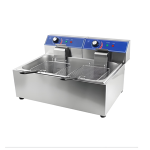 Freidora Eléctrica de Acero Inoxidable de 12 Litros, Freidora Comercial para Cocina Casera, Restaurante, Pollo Frito, Papas <span class=keywords><strong>Fritas</strong></span> - Product Image 2