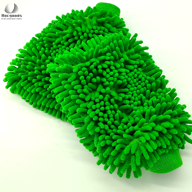 20*28CM Microfiber Chenille Rag Sponge Kit Lint Free Mitts Car Wash Mitt